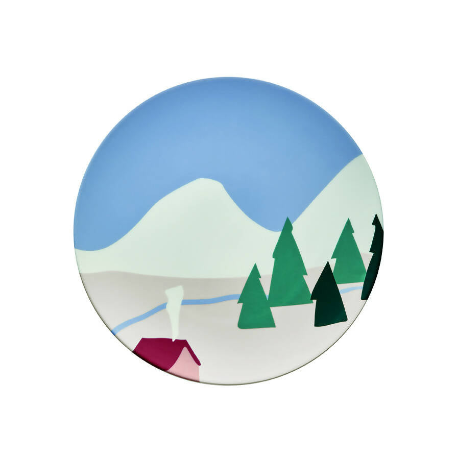 Destination Montagne Set of round plates by Degrenne Paris