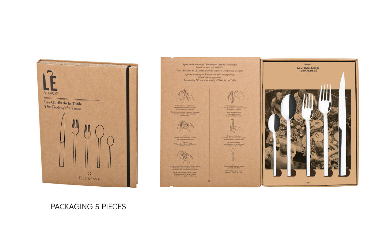 L'E by Starck Flatware set by Degrenne Paris