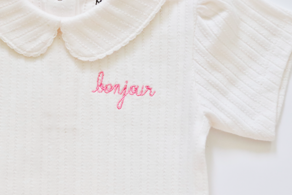 Onesie Blomet Bonjour - Maison Labiche