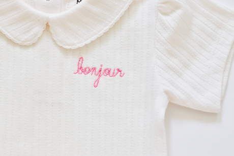 Onesie Blomet Bonjour - Maison Labiche