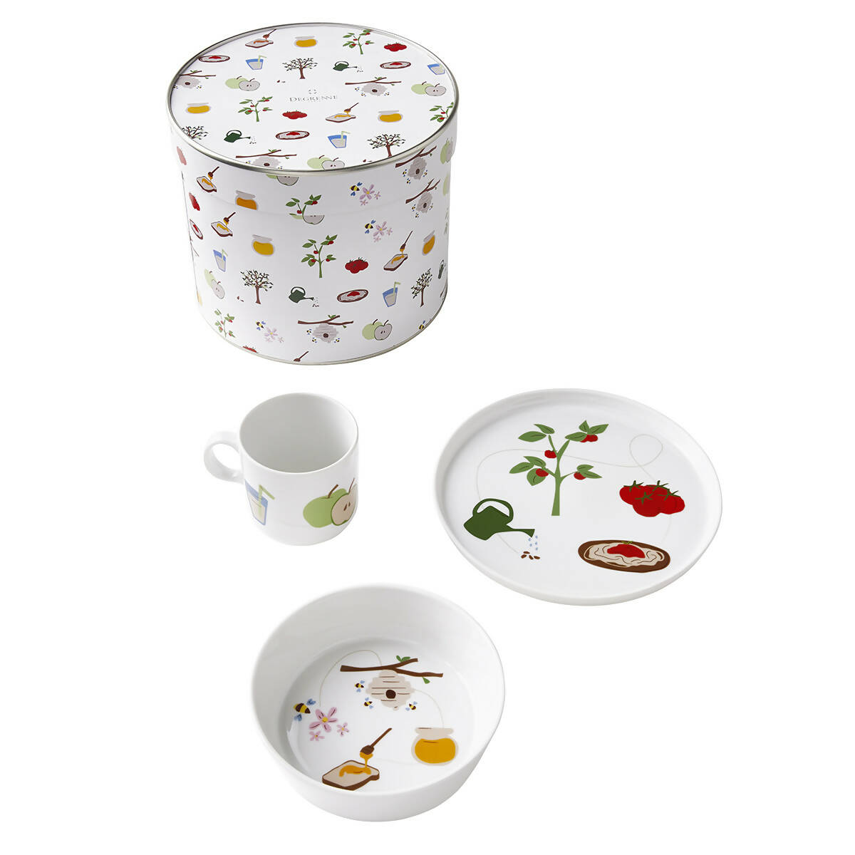 Eveil Gourmand Children tableware set by Degrenne Paris