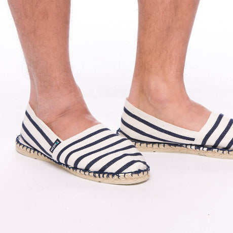 Marinière Espadrille - Navy