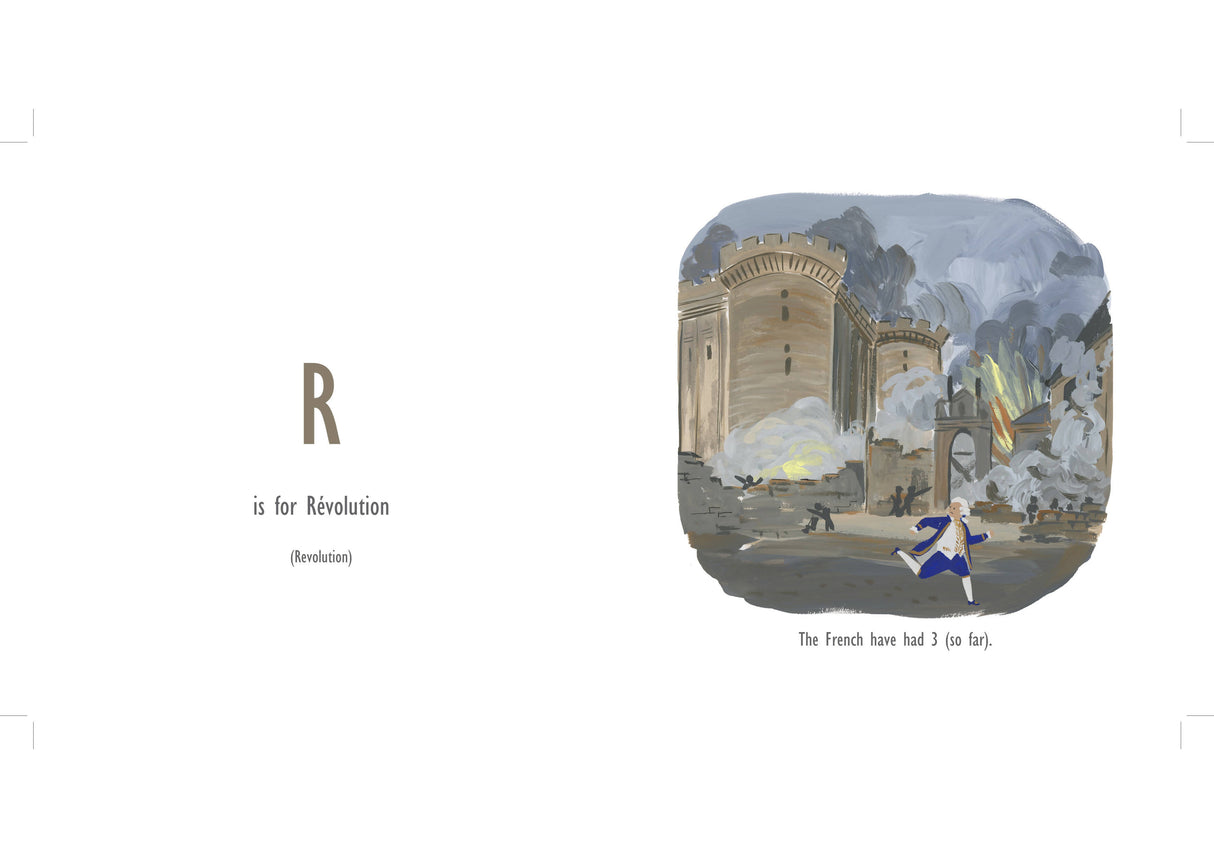 a page of The Parisian ABCs for the letter R