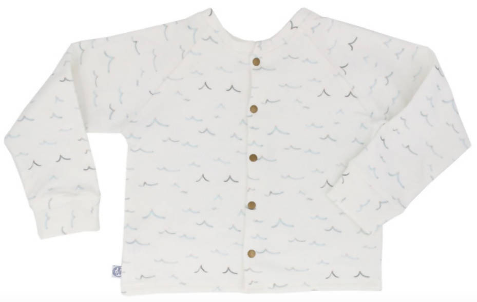 Navy Seagull Cardigan - La Demo