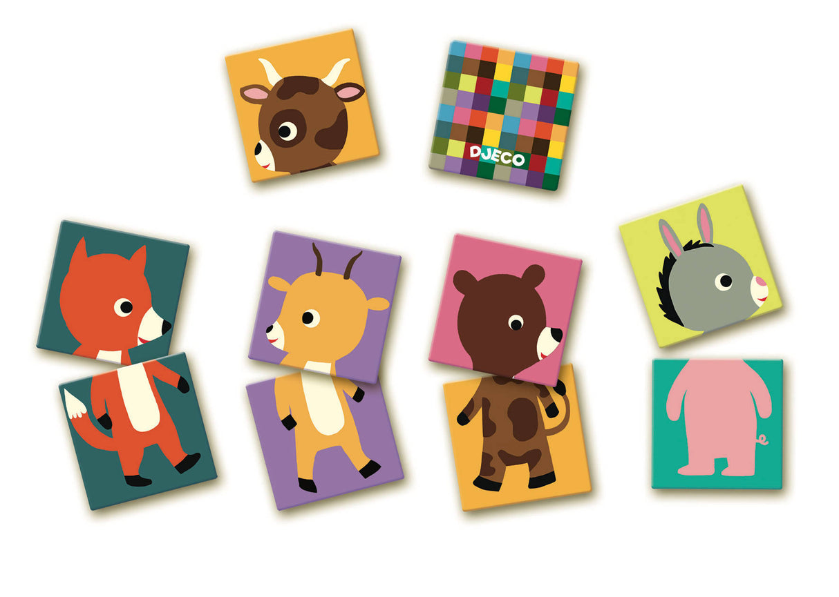 First game mémo puzzle animals - Djeco