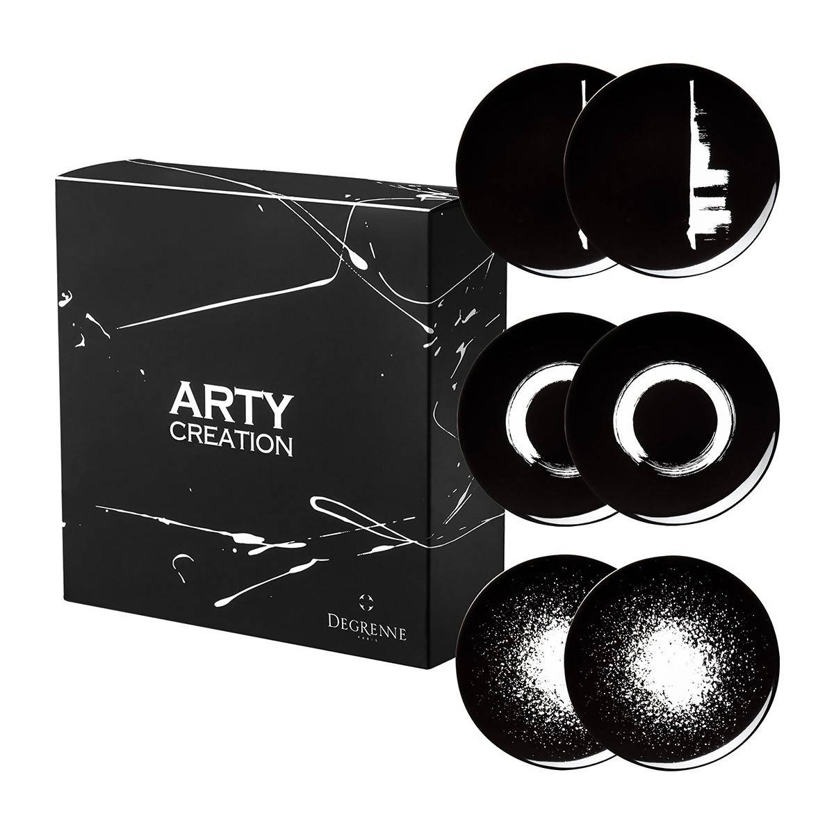 Arty Creation Round Plate Set by Degrenne Paris