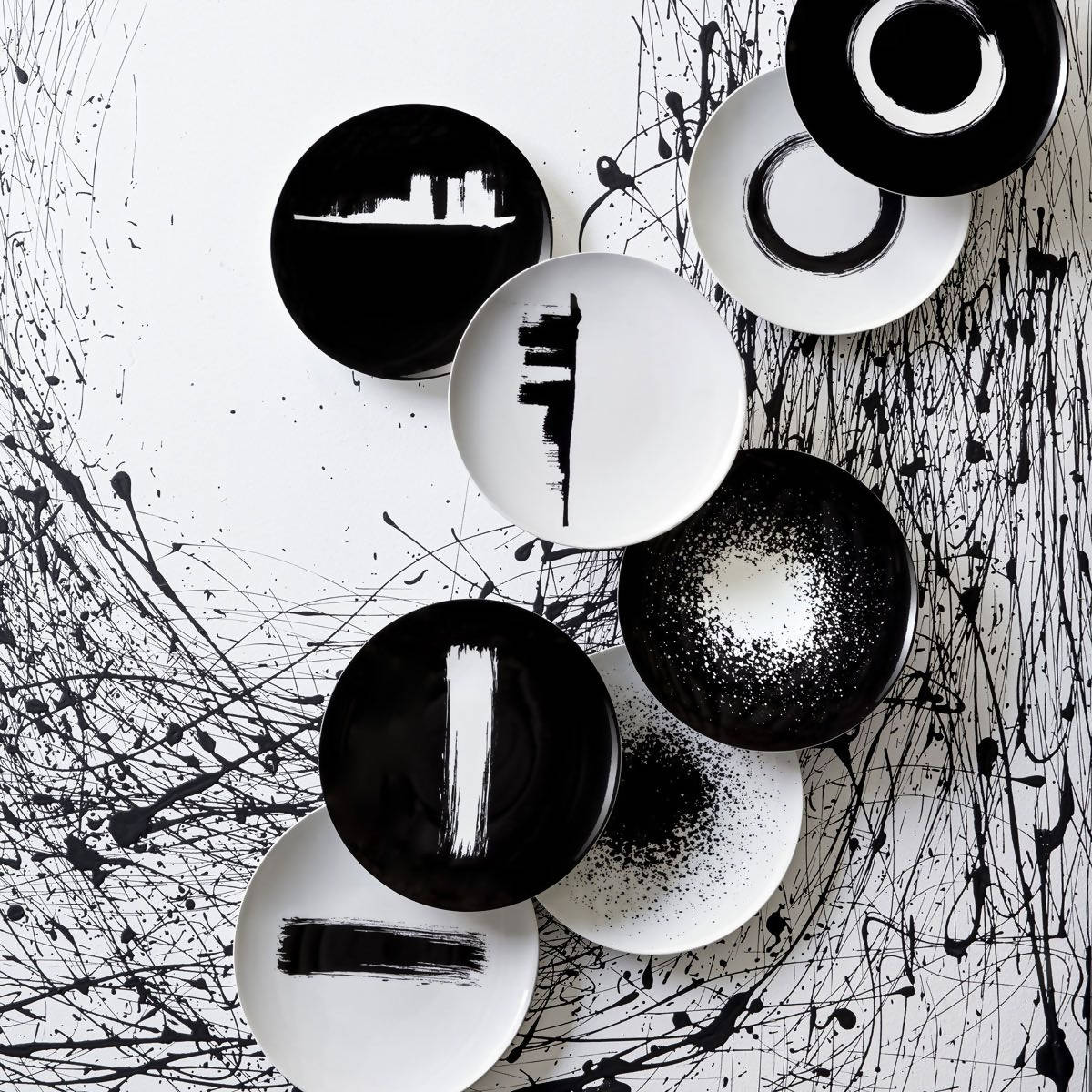 Arty Creation Round Plate Set by Degrenne Paris