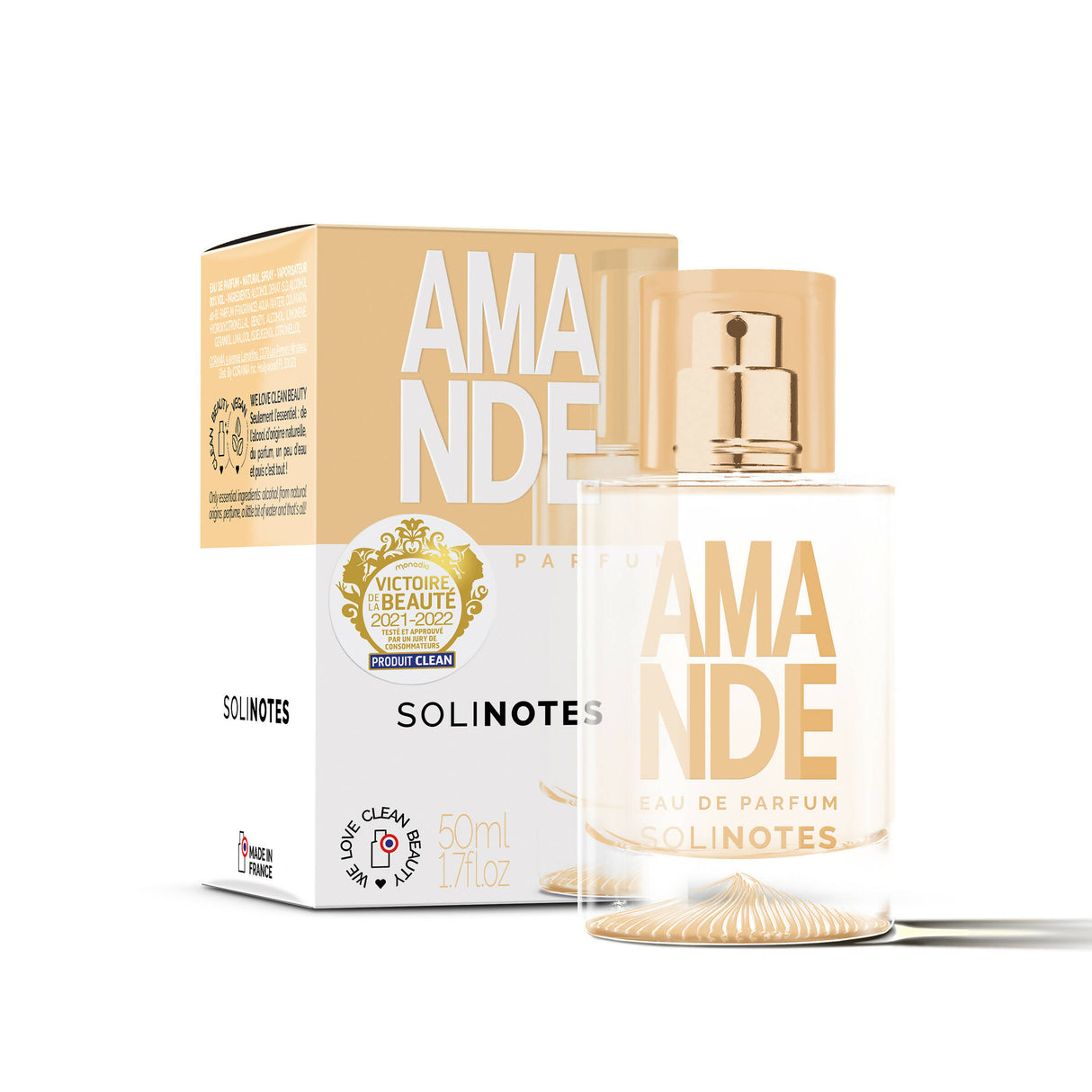 Solinotes - Almond Eau de Parfum 1.7 oz - CLEAN BEAUTY