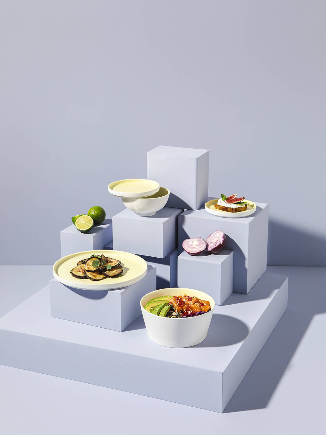 L'Econome by Starck Small Bowl & Dinner Plate by Degrenne Paris