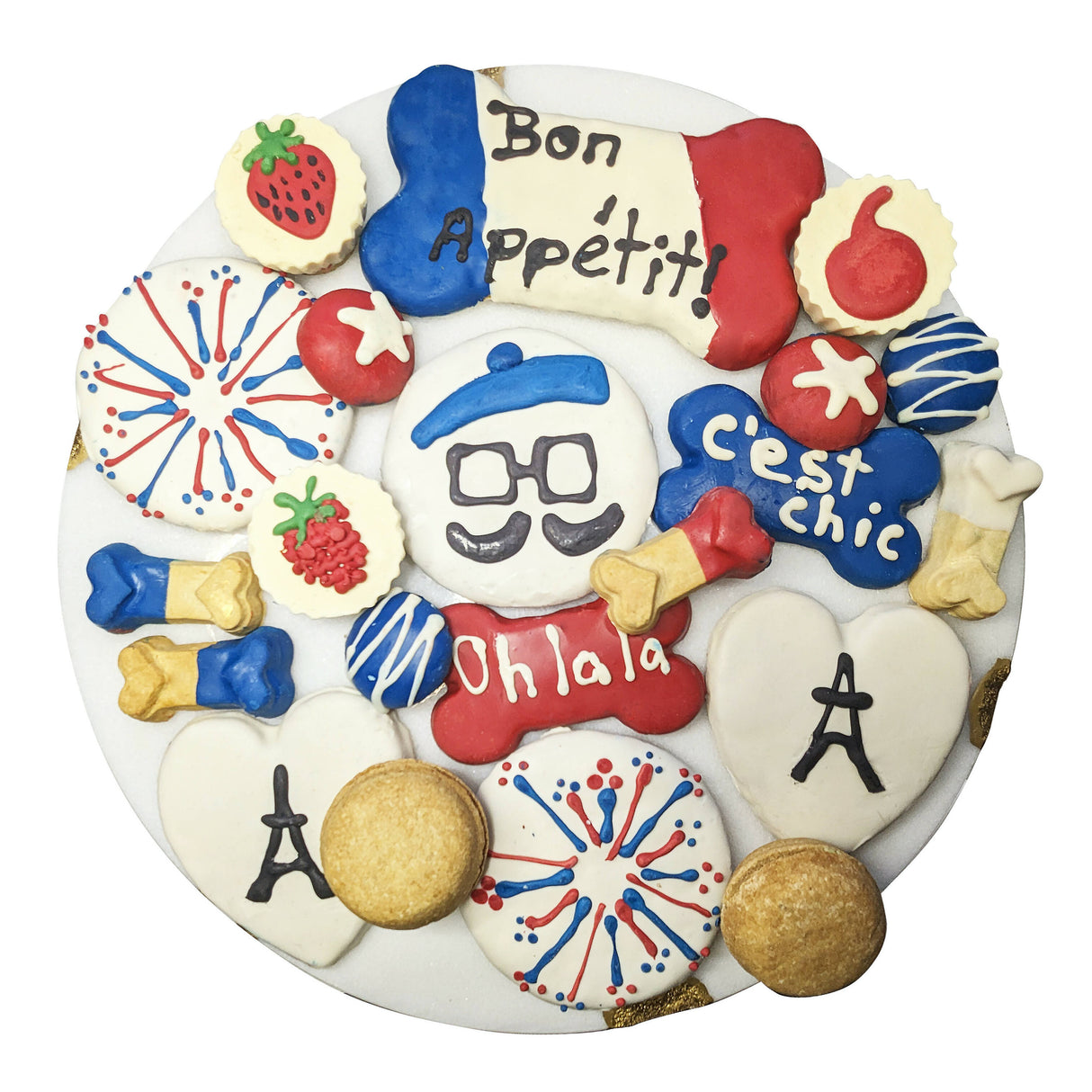 french themed dog treats