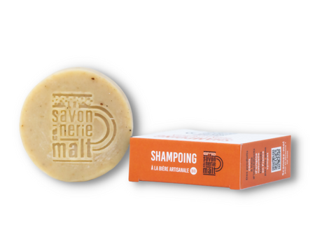 Solid organic craft beer Shampoo -"La Savonnerie Du Malt" 100g