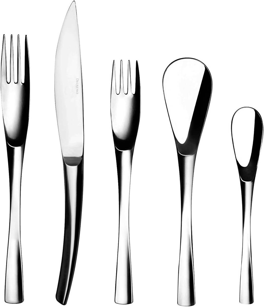 XY Miror Flatware set by Degrenne Paris