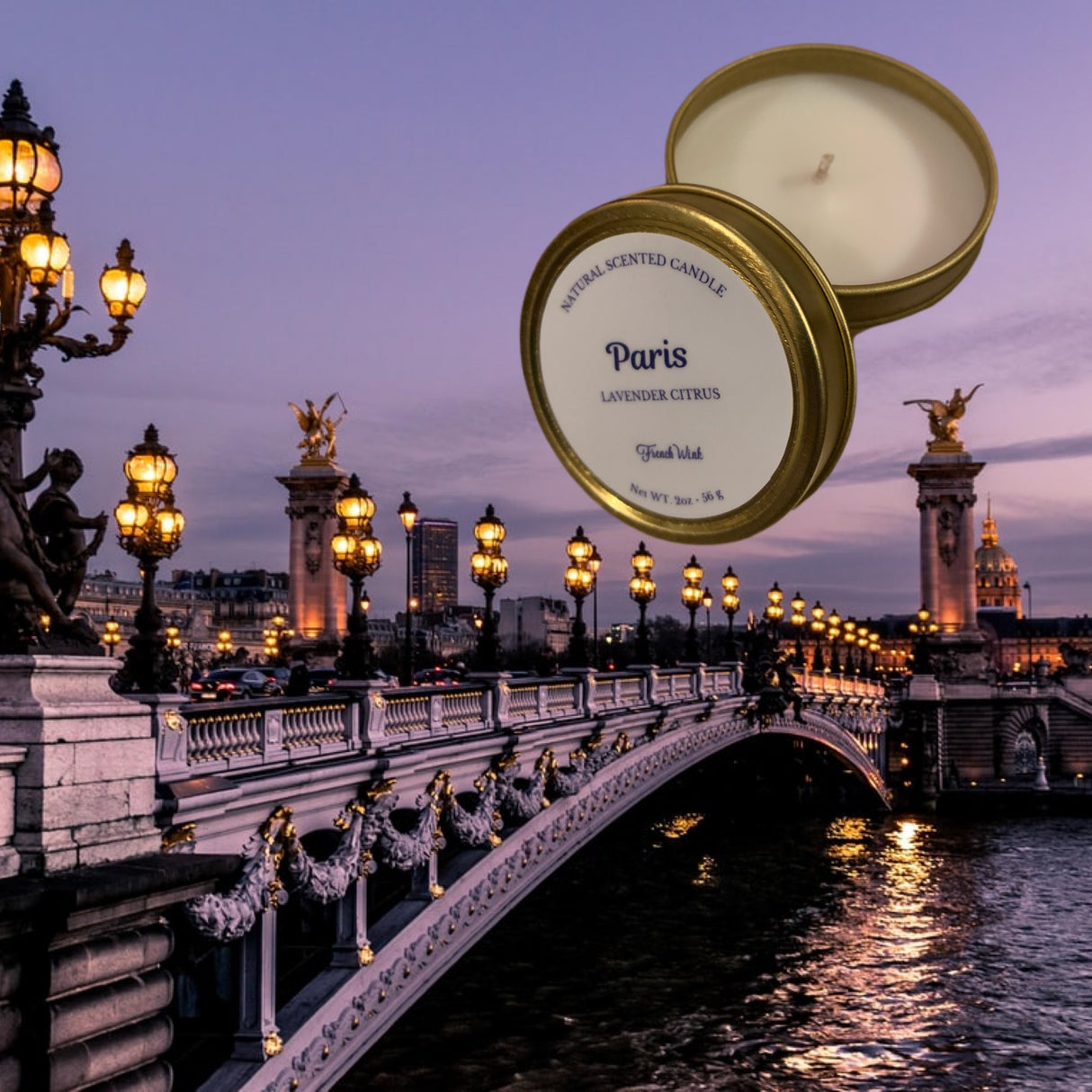 Mini French Wink Natural Candles - Paris