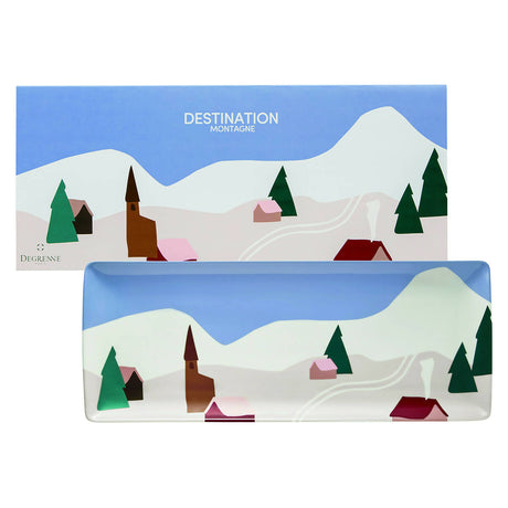 Destination Montagne Gift Box of Rectangular Shared Plate by Degrenne Paris