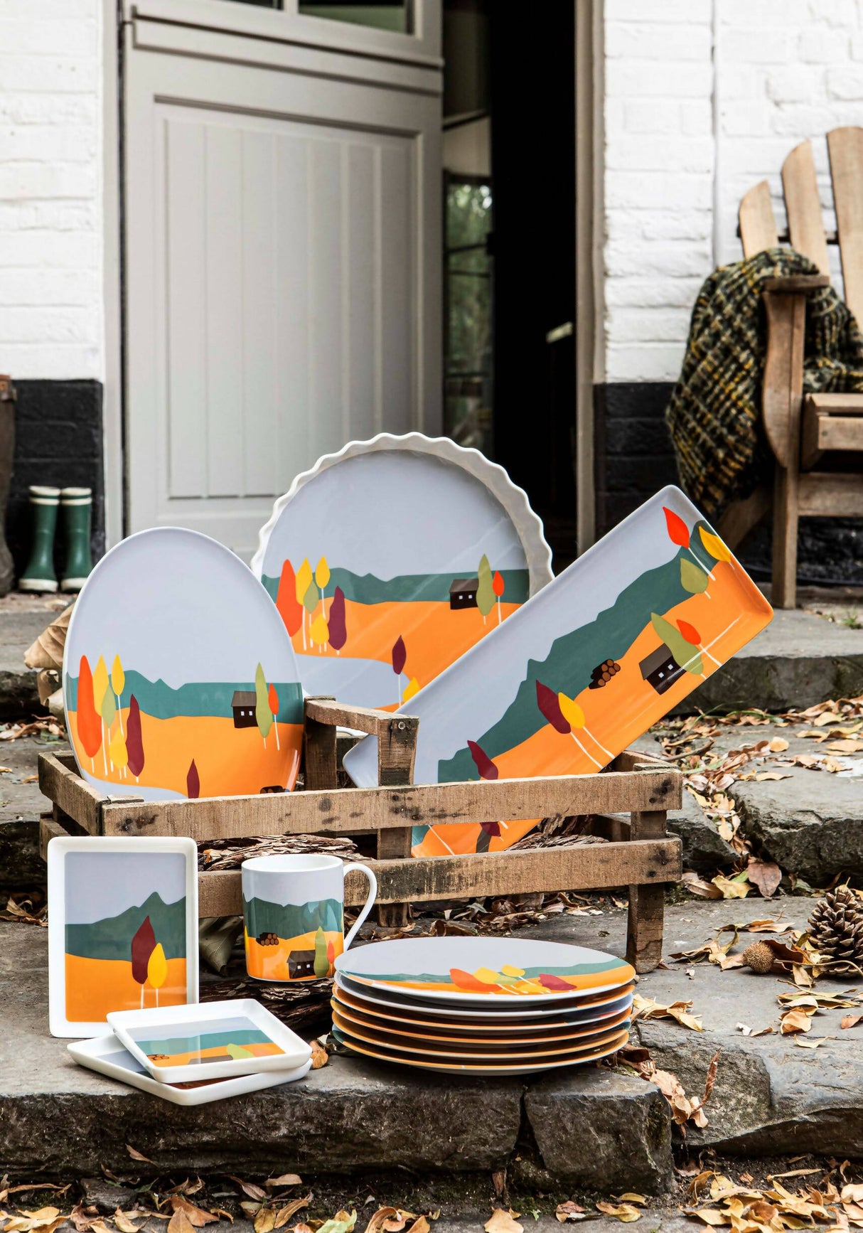 Destination Forêt Rectangle Serving Dish by Degrenne Paris