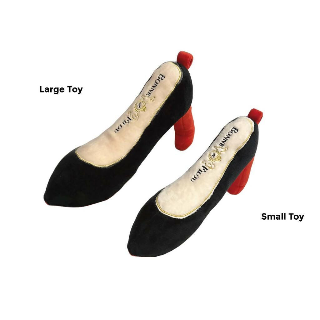 Red Heel Squeaky Dog Shoe Toy