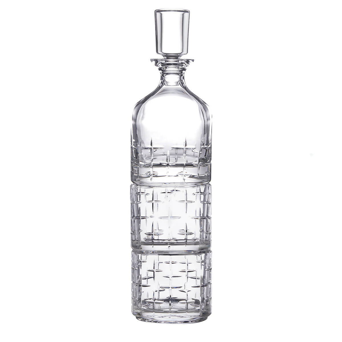 Newport Twist Decanter & Stackable Glasses by Degrenne Paris