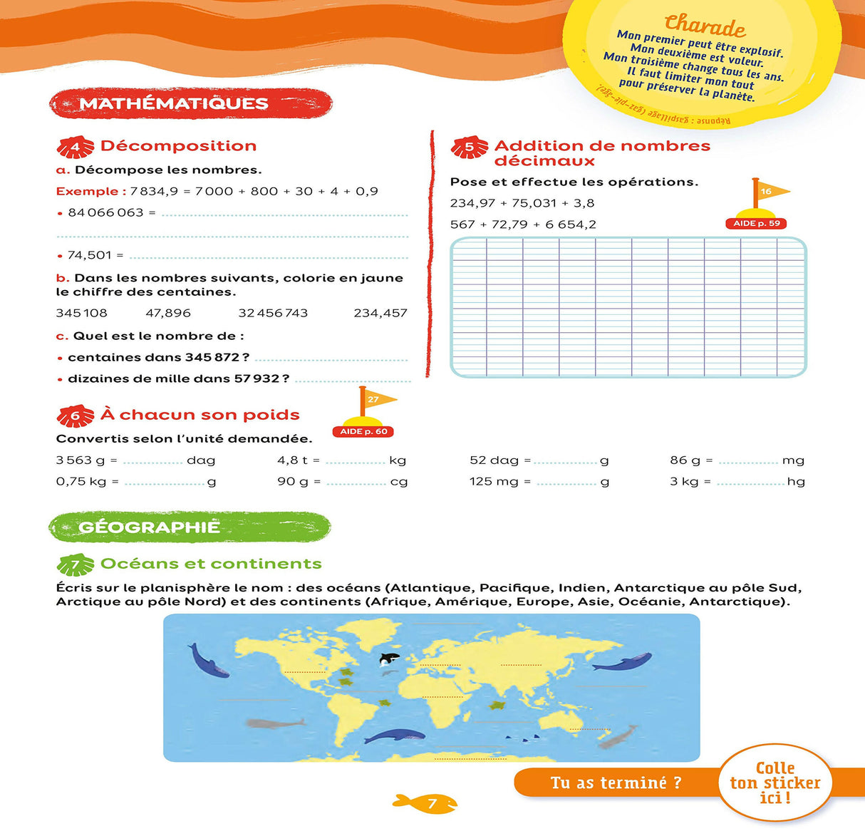 NATHAN – CAHIER DE VACANCES PRIMAIRE CM2 VERS 6ÈME