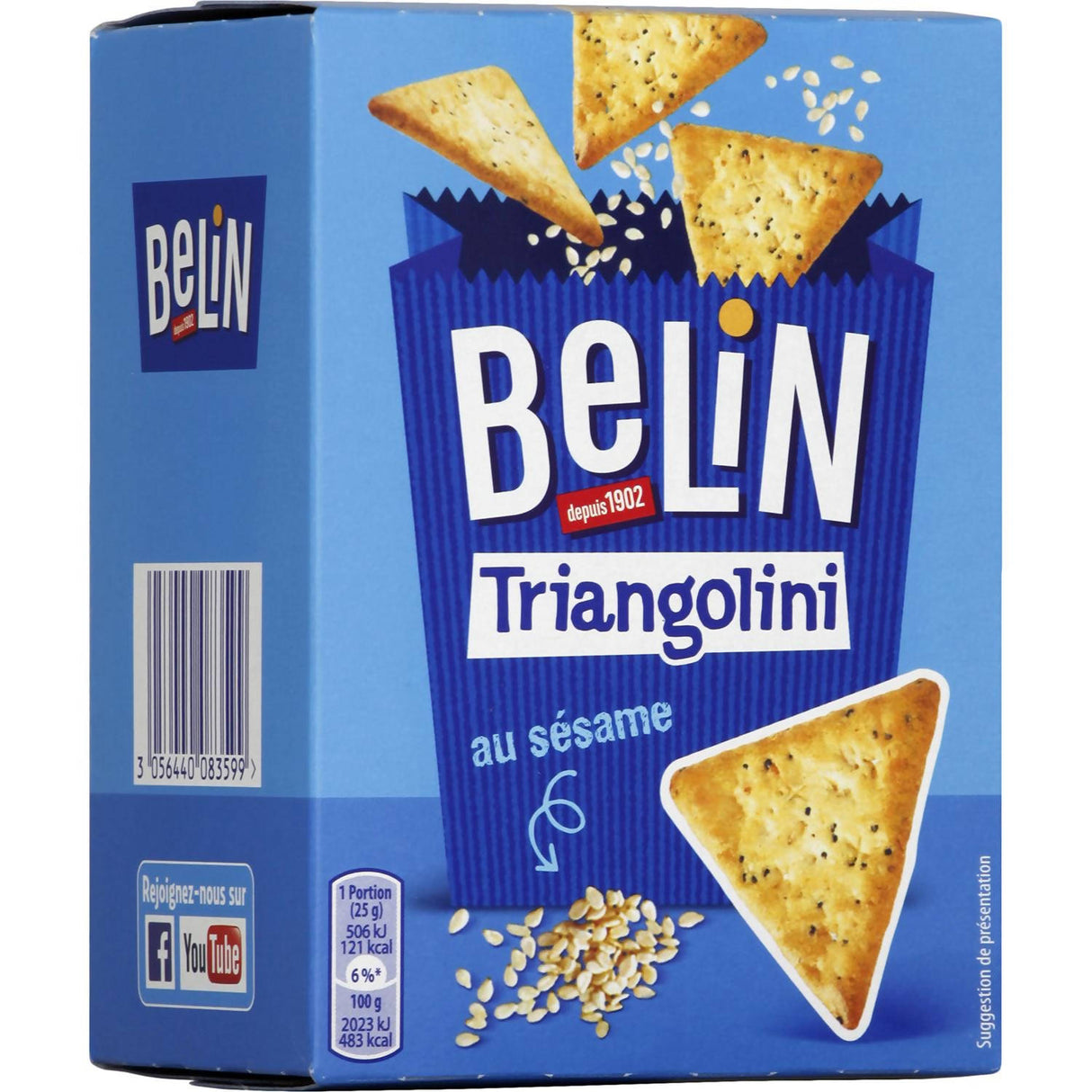 Triangolini Sesame Crackers - Belin