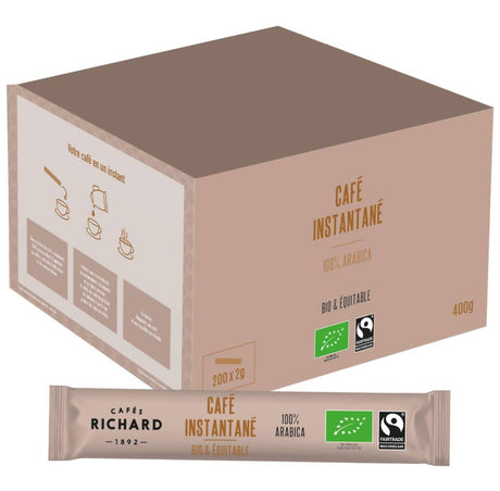 Coffee - Cafes Richard Fair Trade, Organic - Instant Coffee (20 sticks/pack)