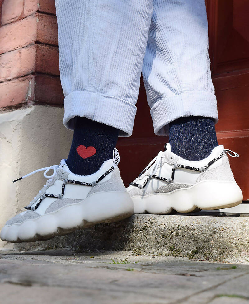 Adèle socks with a sparkling Heart