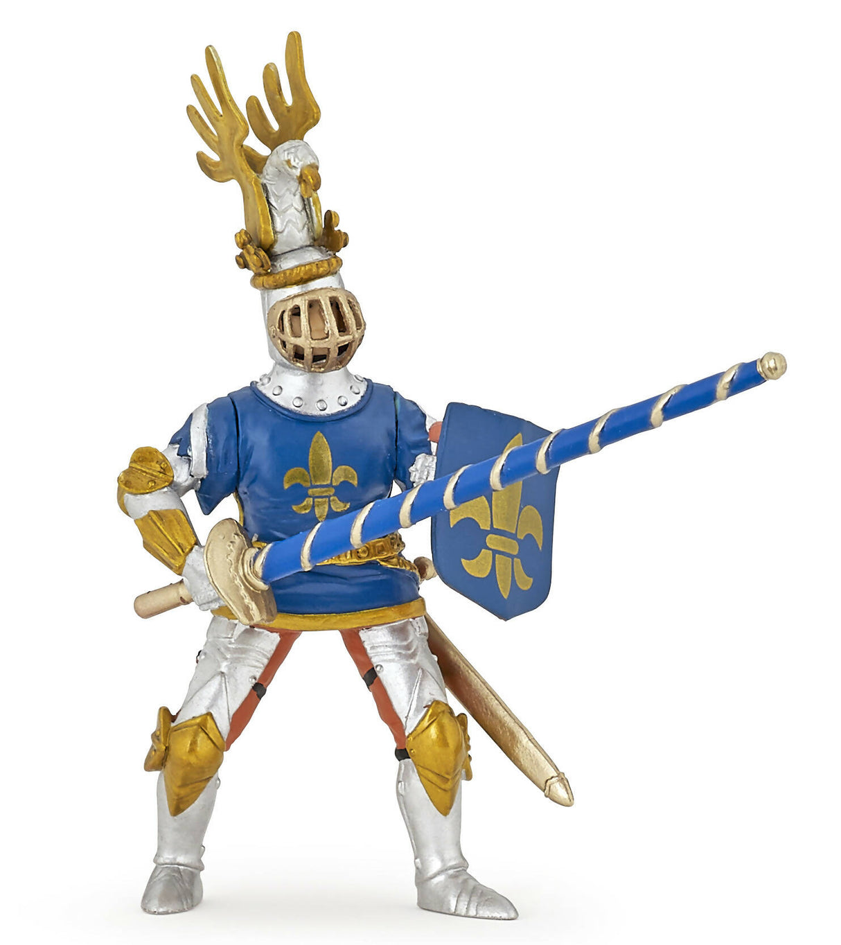 Blue knight fleur de lys