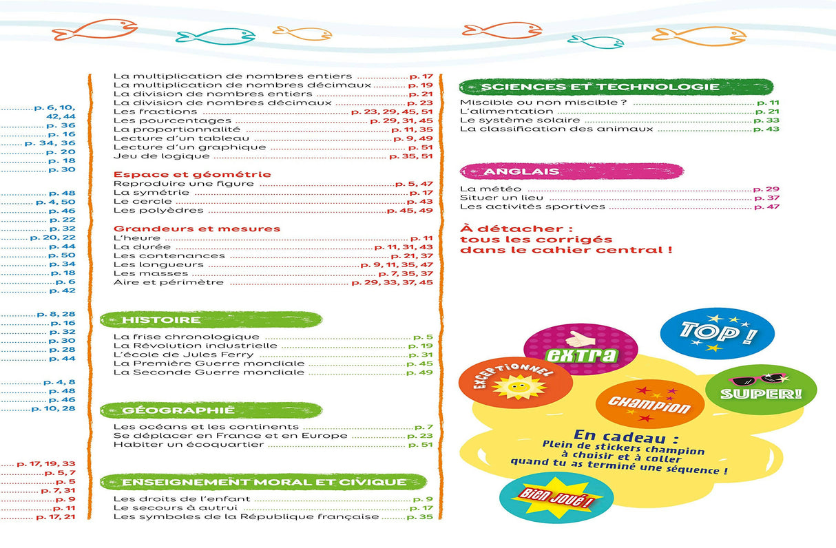 NATHAN – CAHIER DE VACANCES PRIMAIRE CM2 VERS 6ÈME