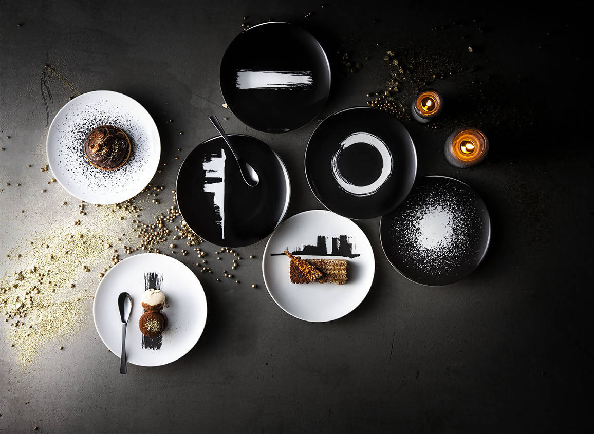 Arty Creation Round Plate Set by Degrenne Paris