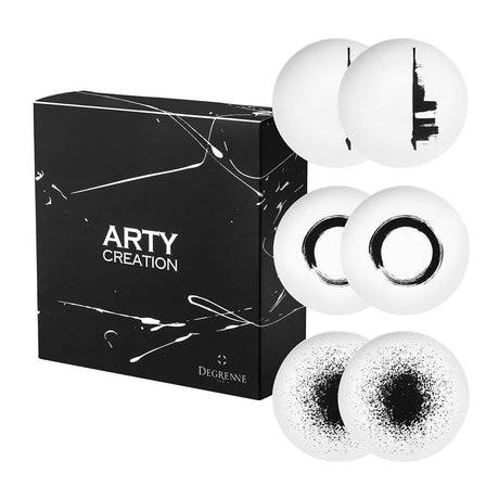 Arty Creation Round Plate Set by Degrenne Paris