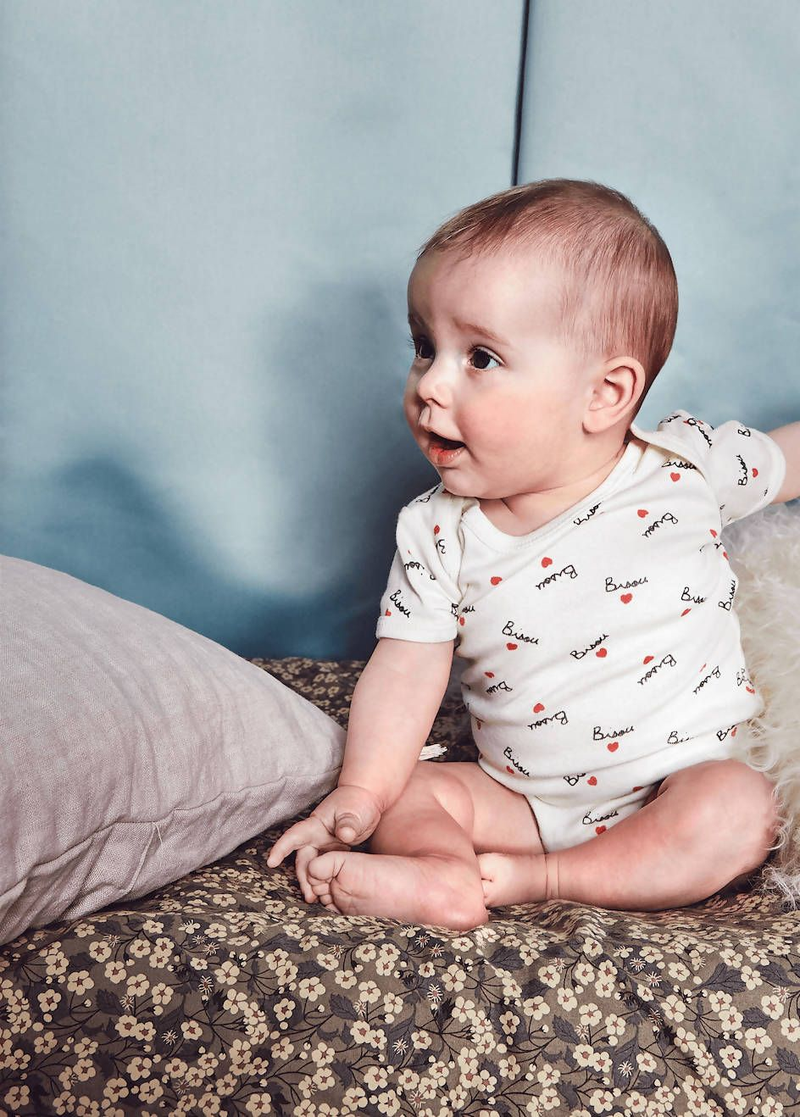 onesie bisou french baby