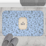Le Bain French Blue Floral Bath Mat