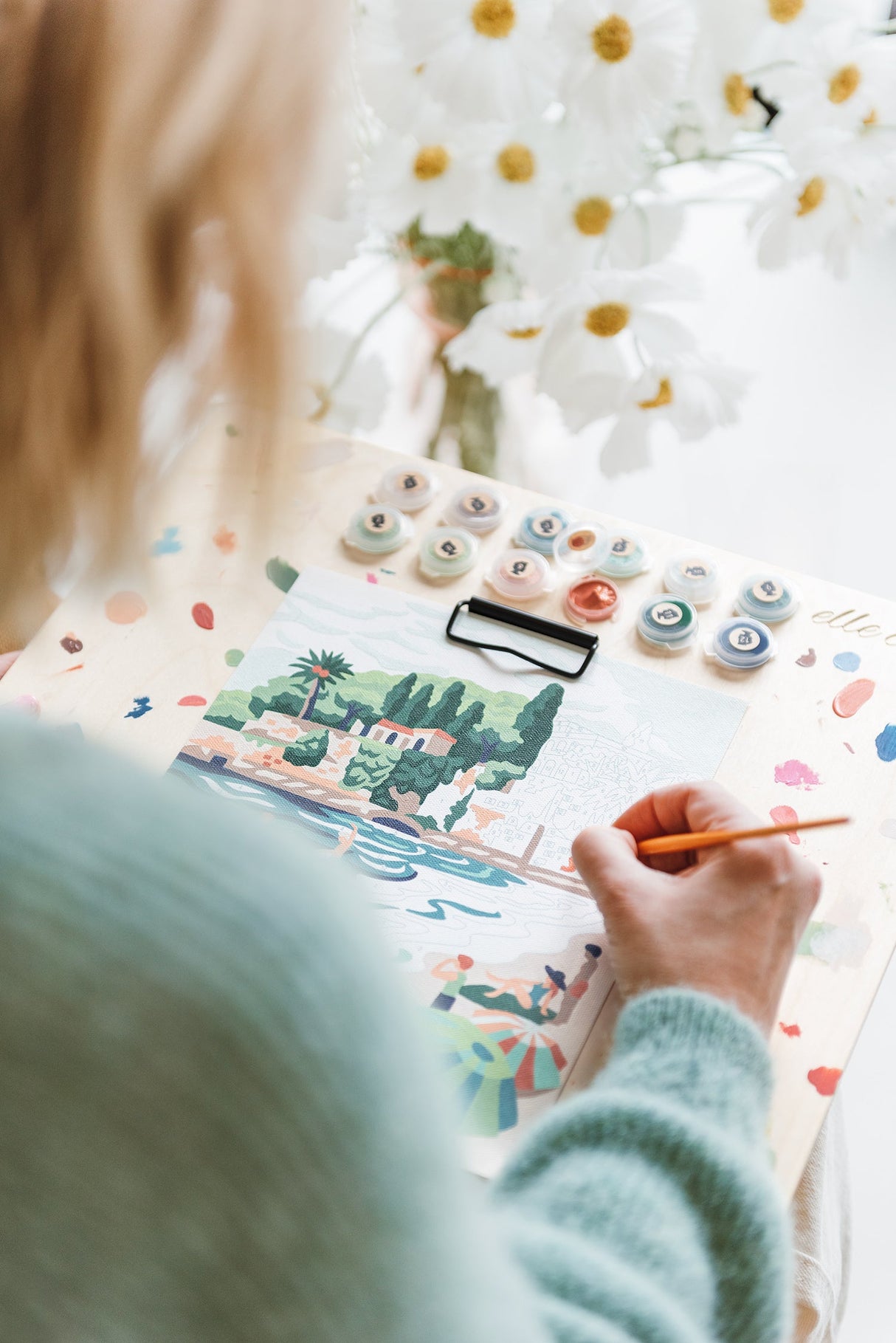 Riviera Romp | 8x10 paint-by-number kit