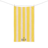 Le Bain Yellow Striped Hand Towel