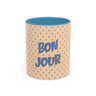 Bonjour Polka Dot Coffee Mug