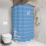 Baby Blue 'Le Bain' Shower Curtain