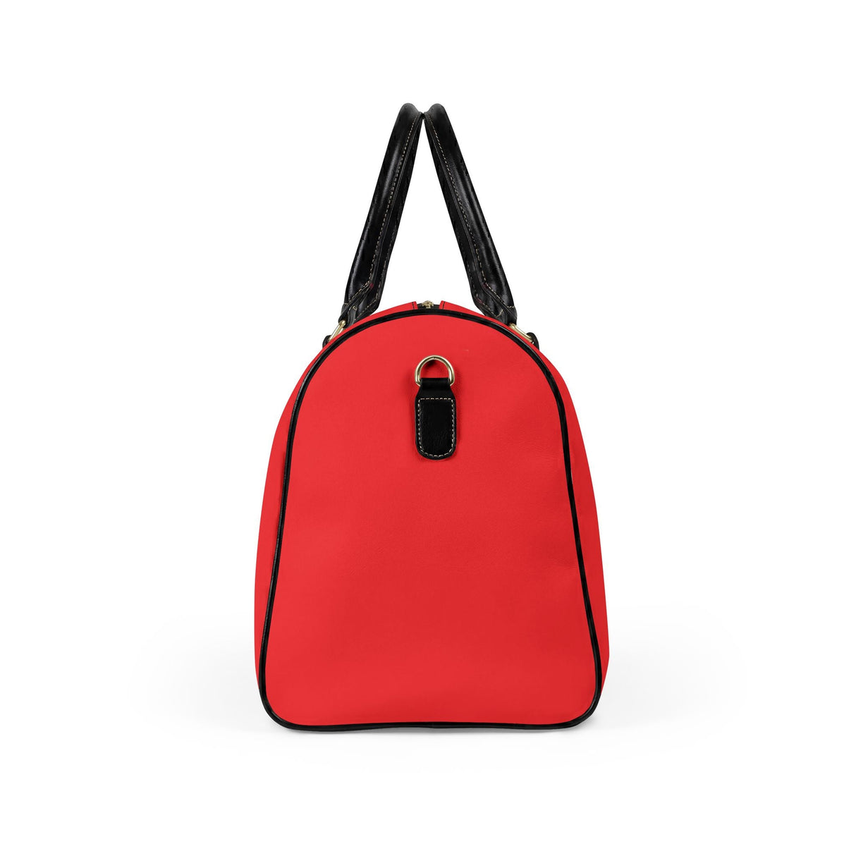 Paris Je T'aime Leather Weekender Bag — Red