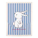 Blue Striped Baby Blanket - My Little Bunny
