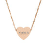 Engraved Heart AMOUR Necklace
