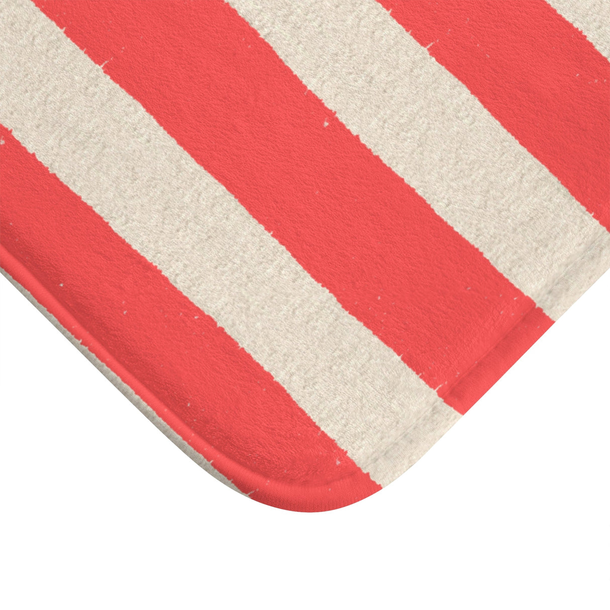 Le Bain Red Striped Bath Mat