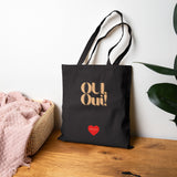 Black Canvas Tote, OUI, Oui!