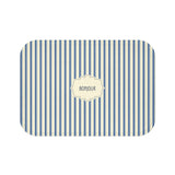 Bonjour French blue Stripe Bath Mat