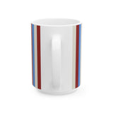 Paris Vibes Spark Joy Striped Ceramic Mug (11oz & 15oz)