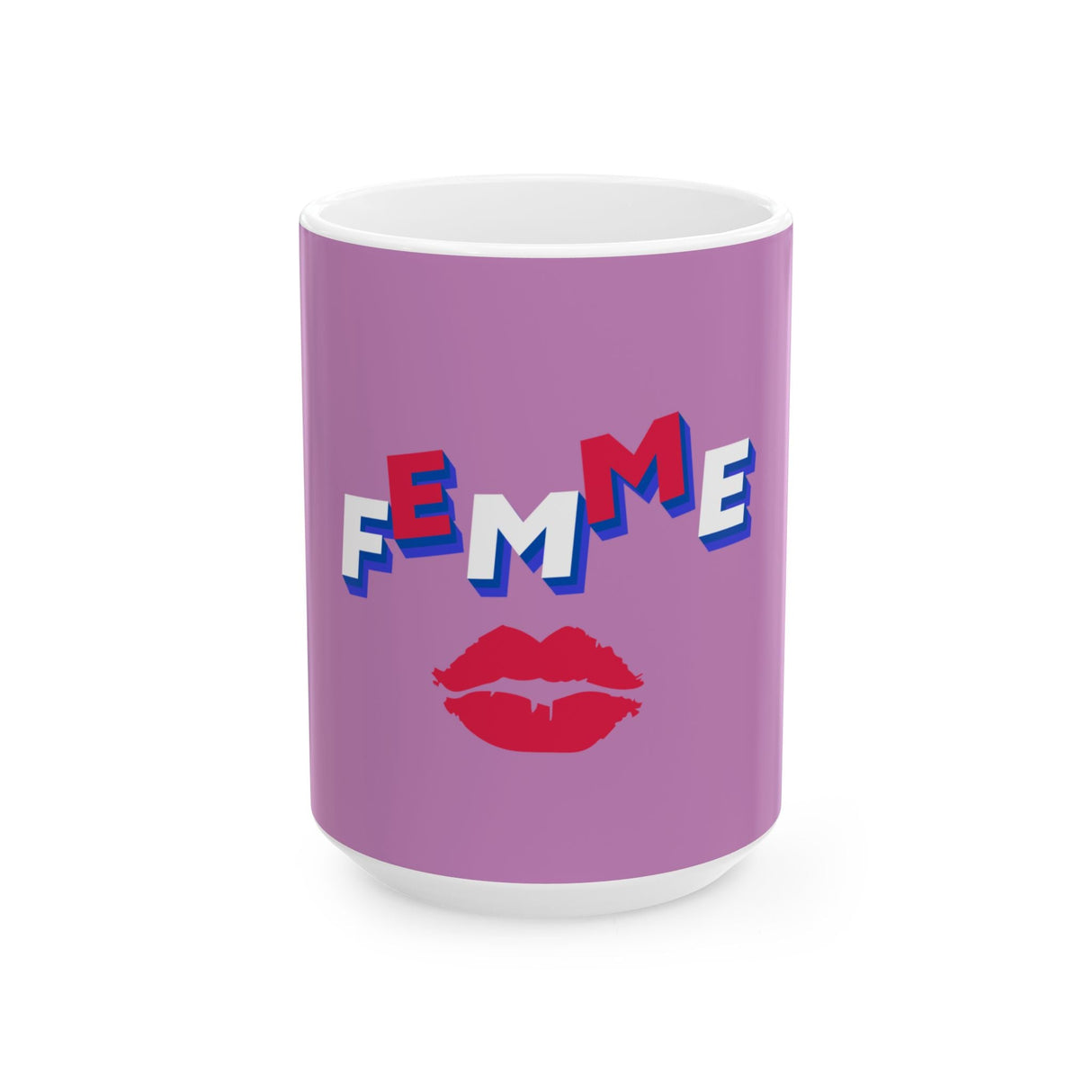 Femme Kiss Ceramic Mug, VIOLET