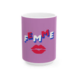 Femme Kiss Ceramic Mug, VIOLET