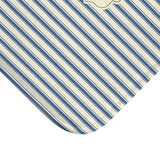 Bonjour French blue Stripe Bath Mat