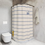 Rubber Duck Striped Shower Curtain — 'Le Bain' Kid's Bathroom Decor