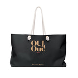 Black Weekender Tote Bag - OUI ,Oui!