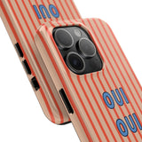 'OUI OUI' RED Striped iPhone Case