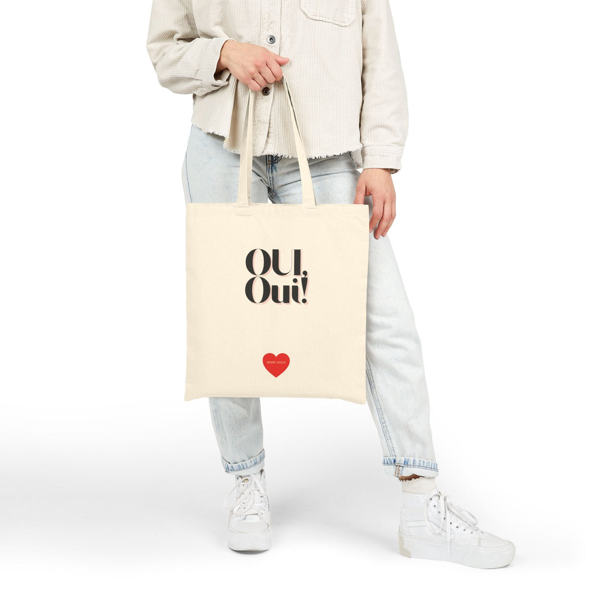 Black Canvas Tote, OUI, Oui!