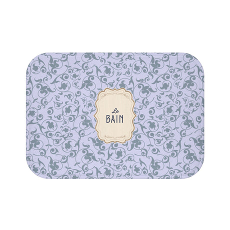 Le Bain French Blue Floral Bath Mat